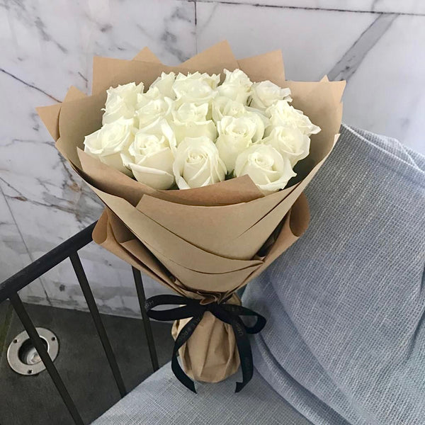 Luxury White Roses