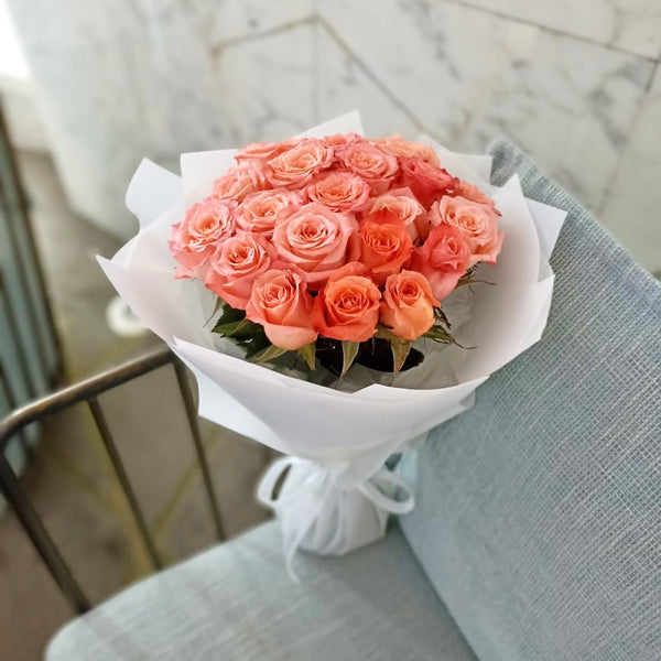Luxury Coral Peach Roses