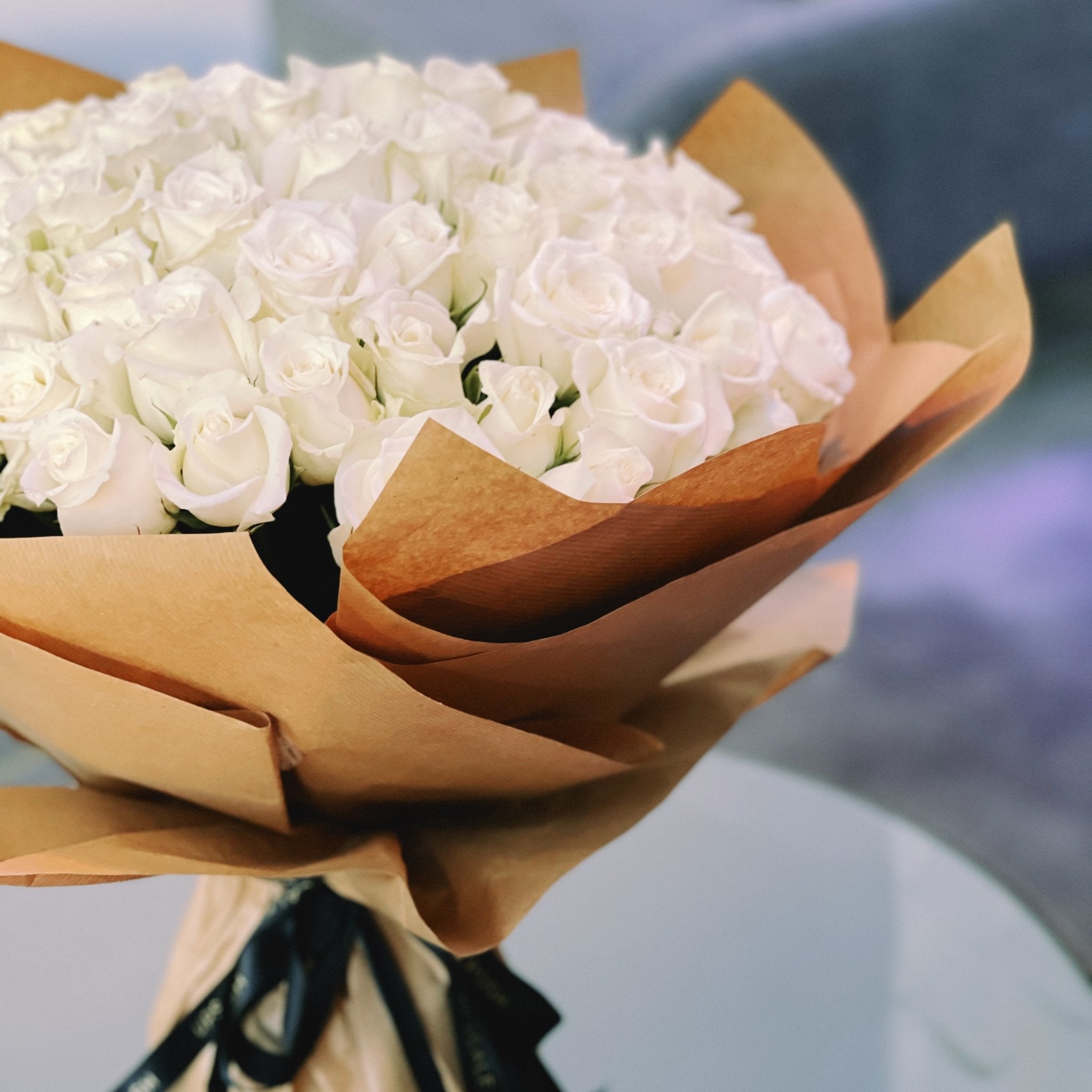 Luxury White Roses | Bouquets | Flower shop Dubai – Upscale and Posh